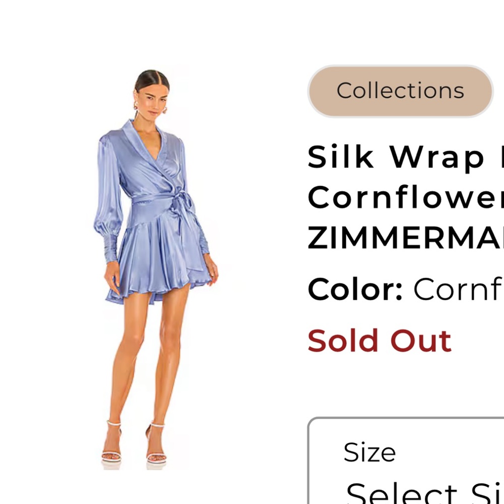 zimmermann silk wrap dress
